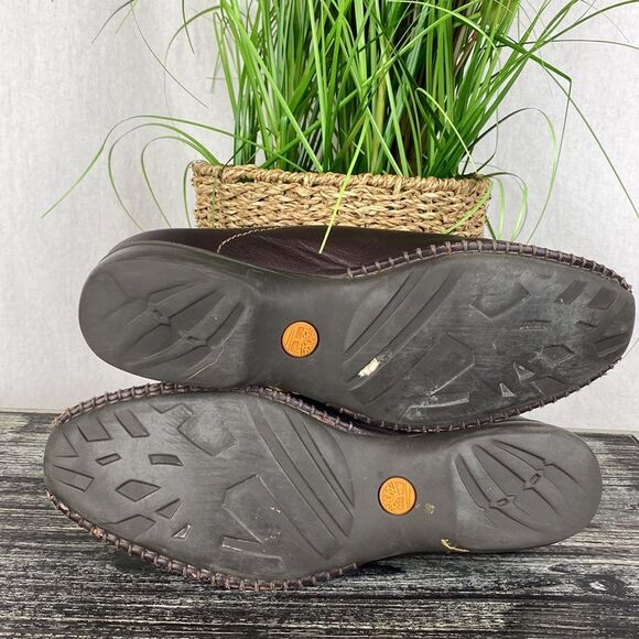 Timberland Brown Leather Slip On Mule Clog Shoe 9 - Picture 9 of 9